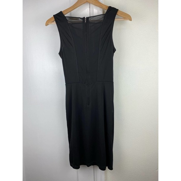 La Reine Women's Size S Black Sleeveless Ruched Bodycon Dress - Picture 3 of 6